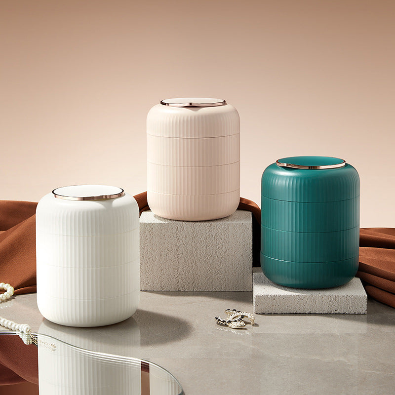 Boîte à bijoux empilable Eleganz – Rangement pratique avec miroir et design élégant