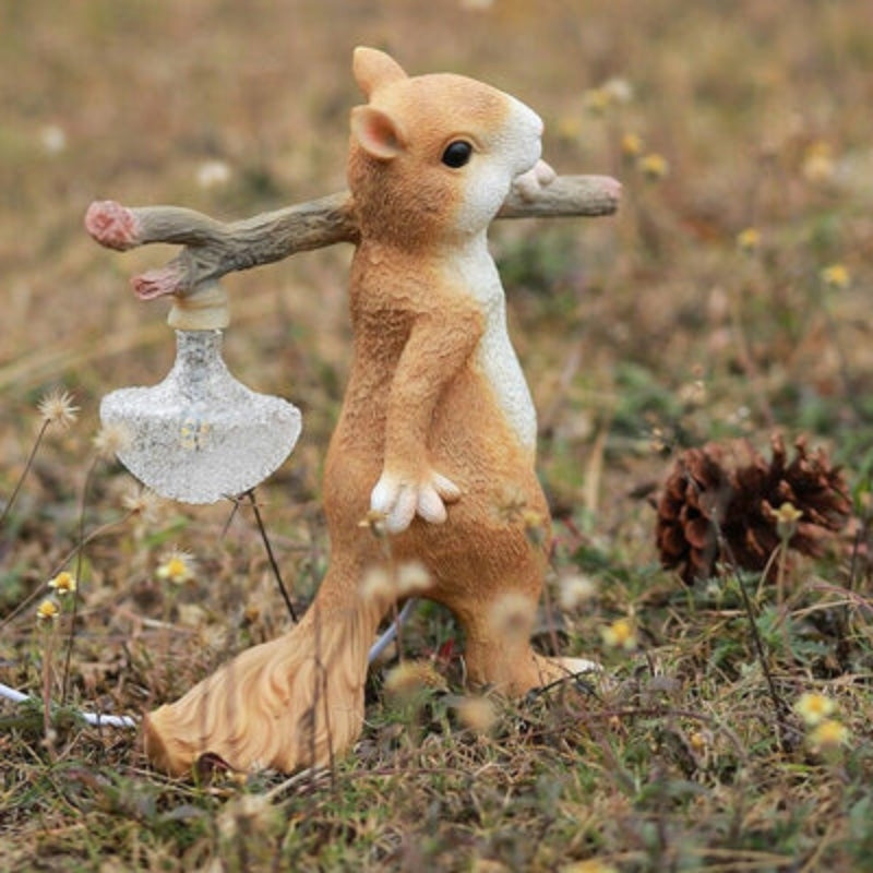 EgernLys Lampe de Table LED – Motif Mignon d'Écureuil avec Lumière Douce pour une Ambiance Agréable