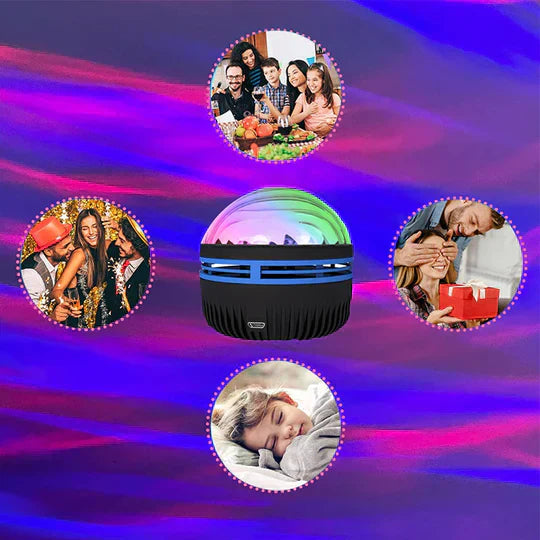 AuroraLight - Lampe de table projecteur d'aurores boréales