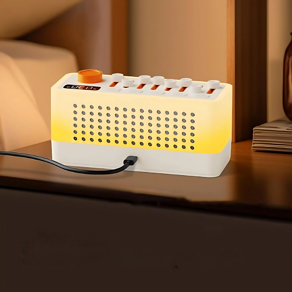 GlowTime - Réveil numérique minimaliste avec lumière nocturne chaude