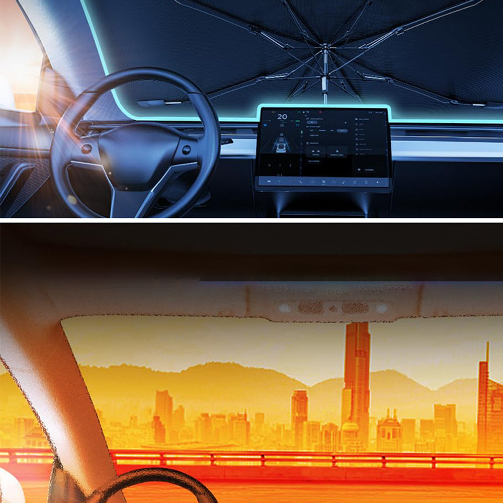 CoolGuard Pare-soleil Forrude – Protection UV efficace et occultation solaire rafraîchissante pour la voiture