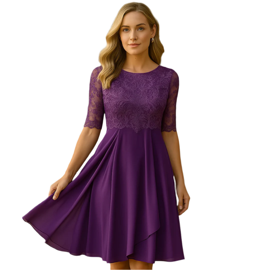 Robe Mini à Manches 3/4 Décontractée pour Femmes – Confortable et Élégante