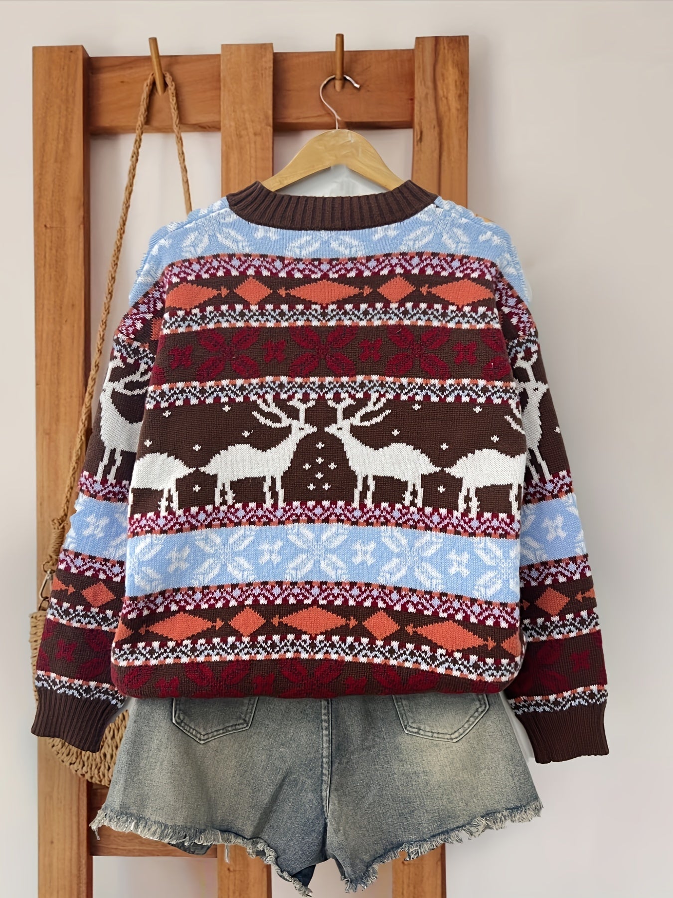 Pull à motif de Noël Cozy