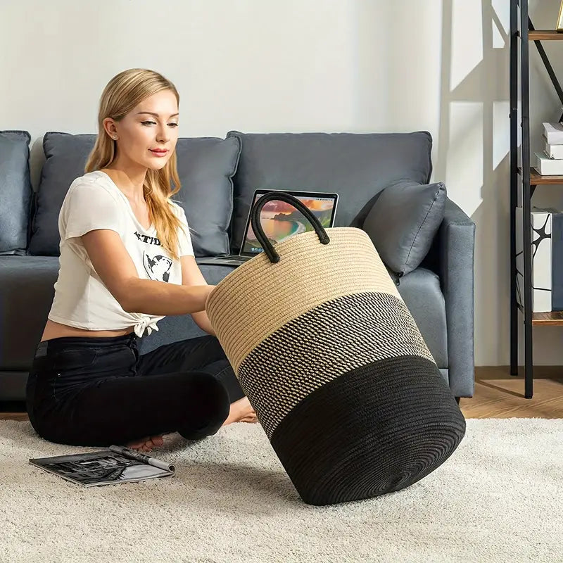 WashEase – Panier à linge élégant de grande capacité