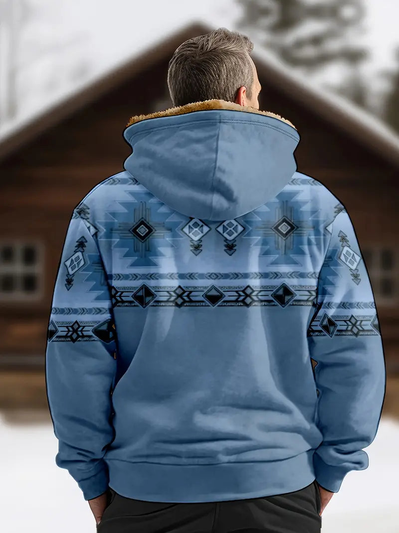 Sweat à capuche zippé Ancell en polaire Forest