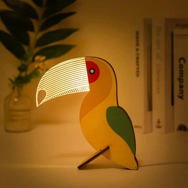 WildGlow - Veilleuses à LED rechargeables sur le thème des animaux