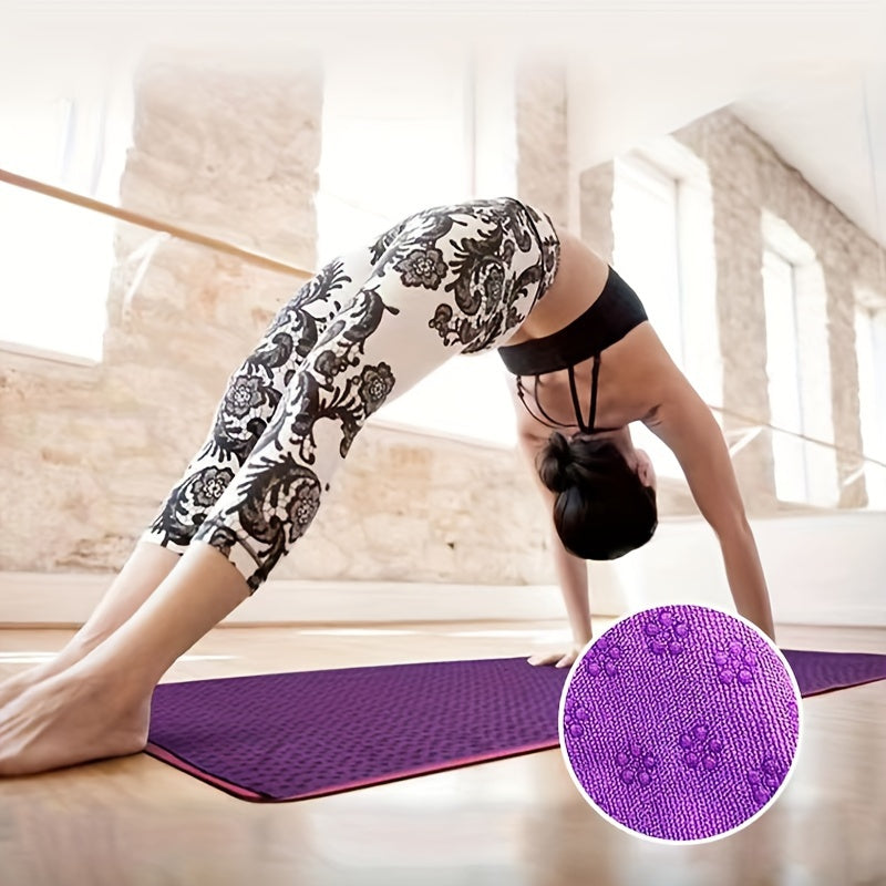 Tapis de yoga antidérapant - Pliable et lavable