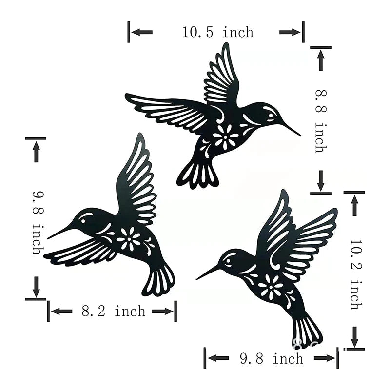 Nature'sFlight - Élégante sculpture murale de colibri