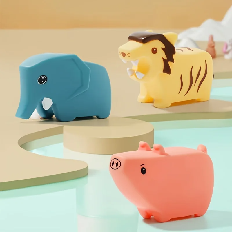 FloatSaur - Ensemble de jouets de bain avec des animaux de bande dessinée et des dinosaures
