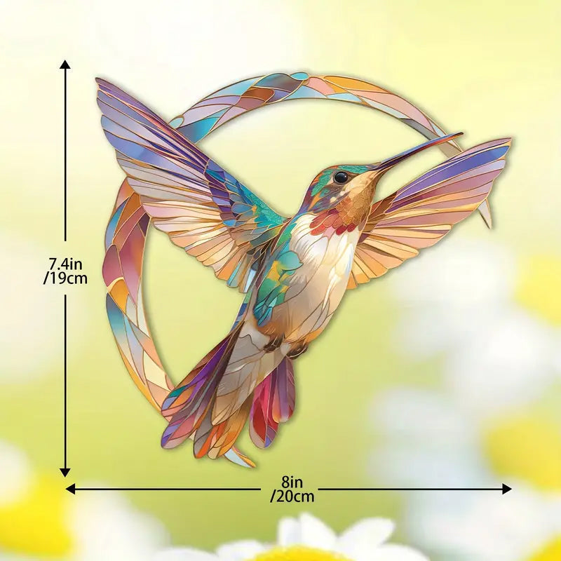 HummiGlow Attrape-Rêve Colibri Vif – Brillante Décoration de Fenêtre