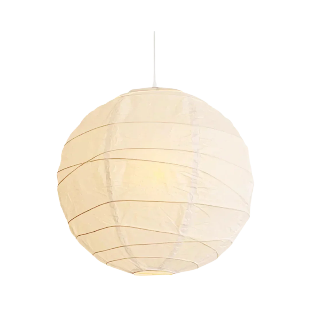 LunaBloom - Lampe suspendue en papier plissé