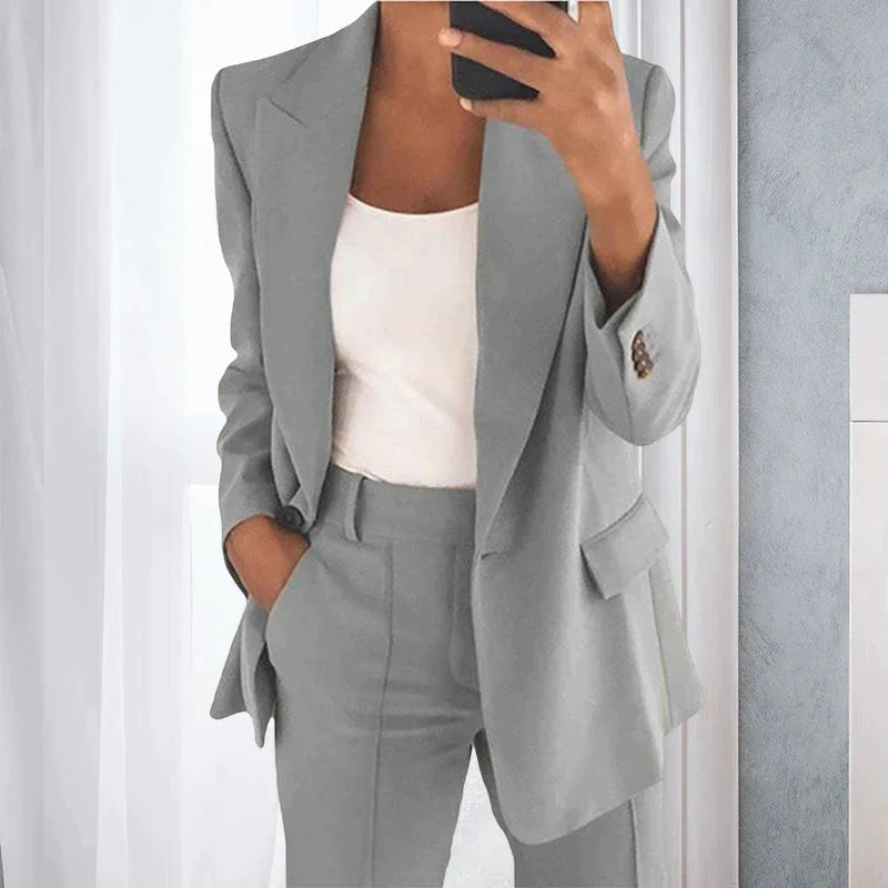 Blazer et Pantalons Emma - Ensemble Business Élégant pour un Look Affûté