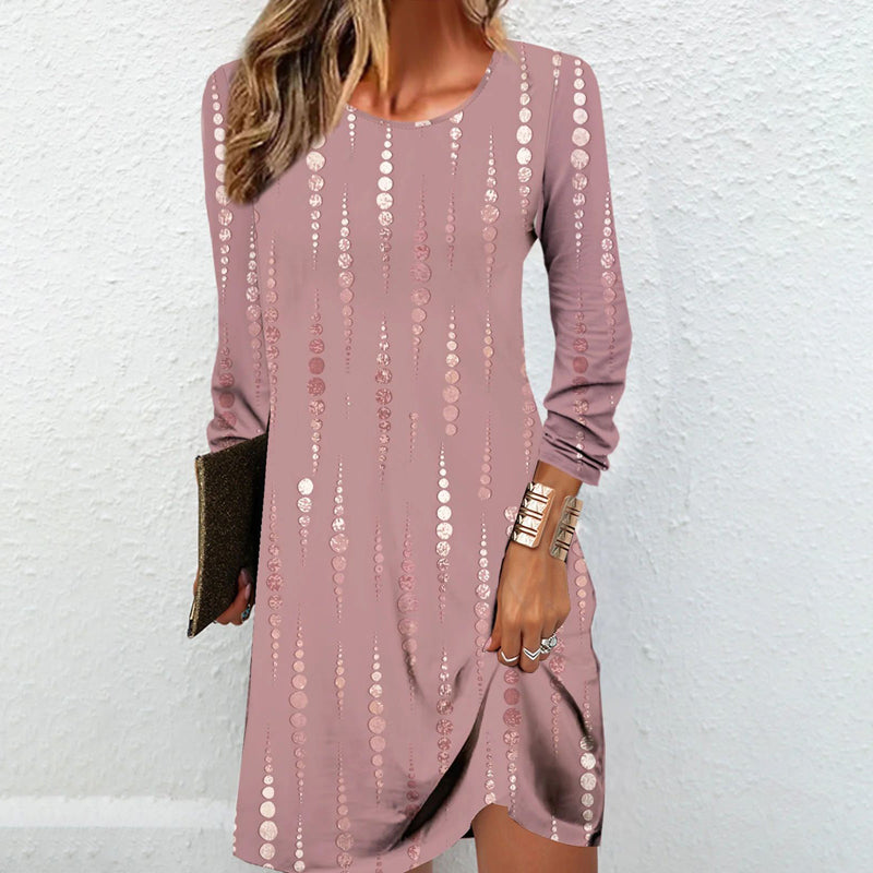 Robe Élégante à Motif à Pois – Robe de Fête Chic pour Femmes