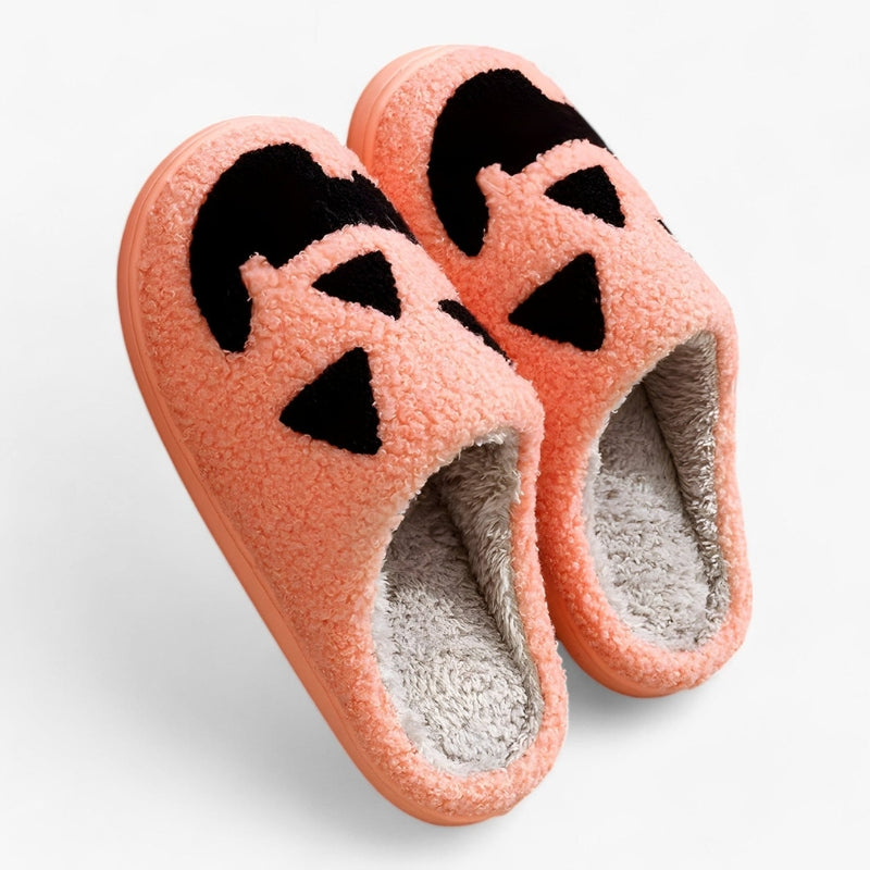 Monica Halloween Pantoufles – Slippers classiques avec motif de citrouille