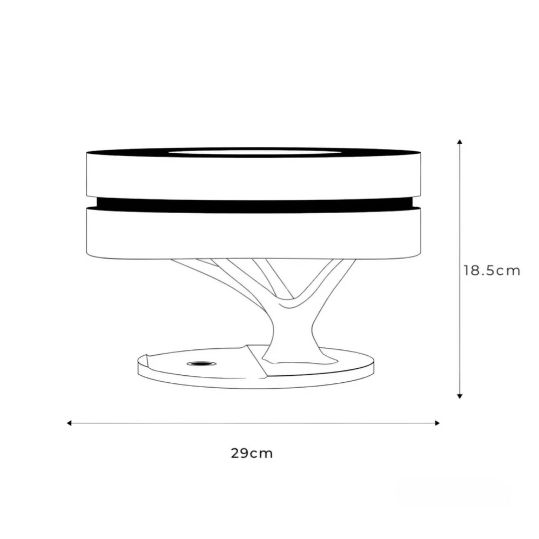 LumiNest Lampe de Bureau LED – Lumière Chaude et Design Naturel Minimaliste