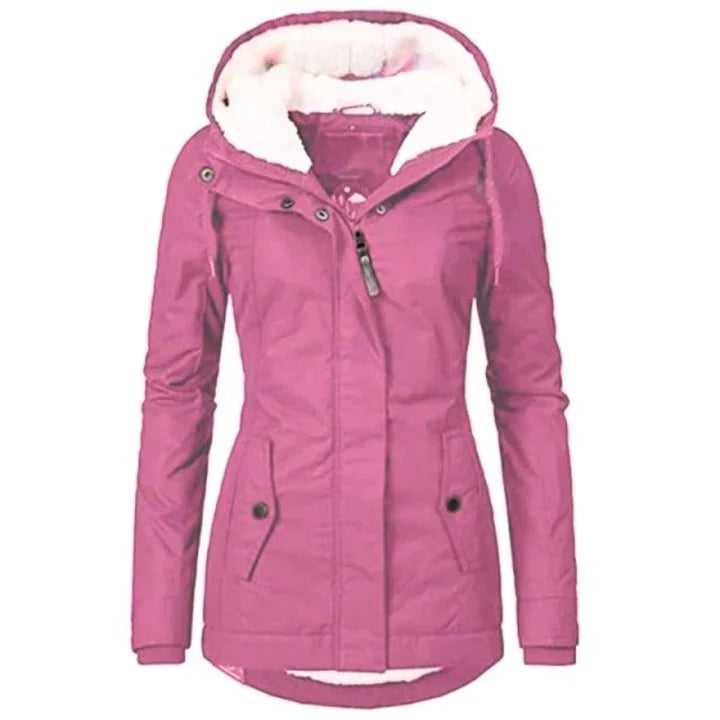 Parka d'hiver Nordic Luxe pour femmes avec capuche