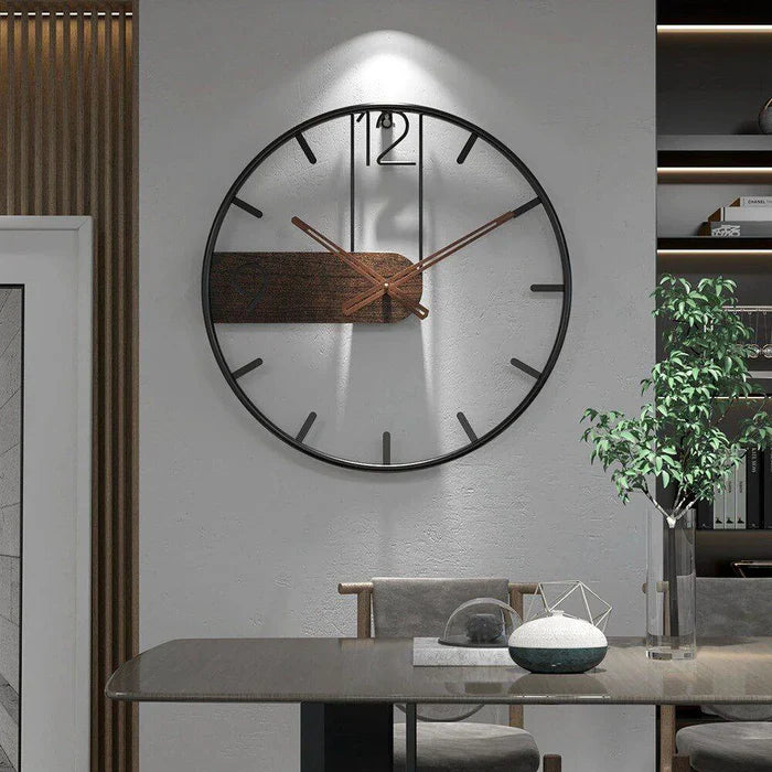 ModernRound - Horloge murale avec mouvement silencieux à quartz