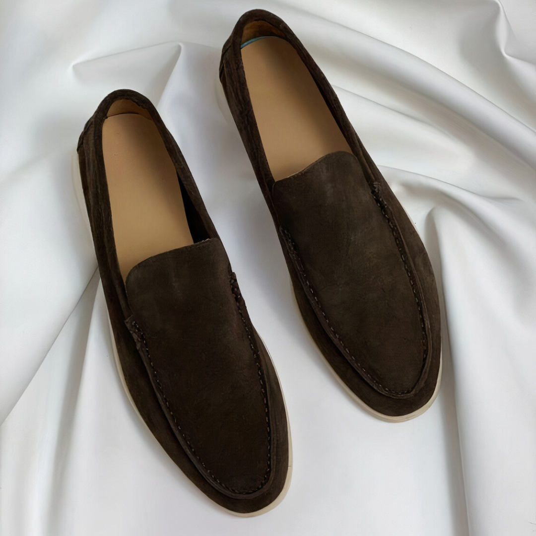 Luke - Mocassins pour hommes en cuir vintage