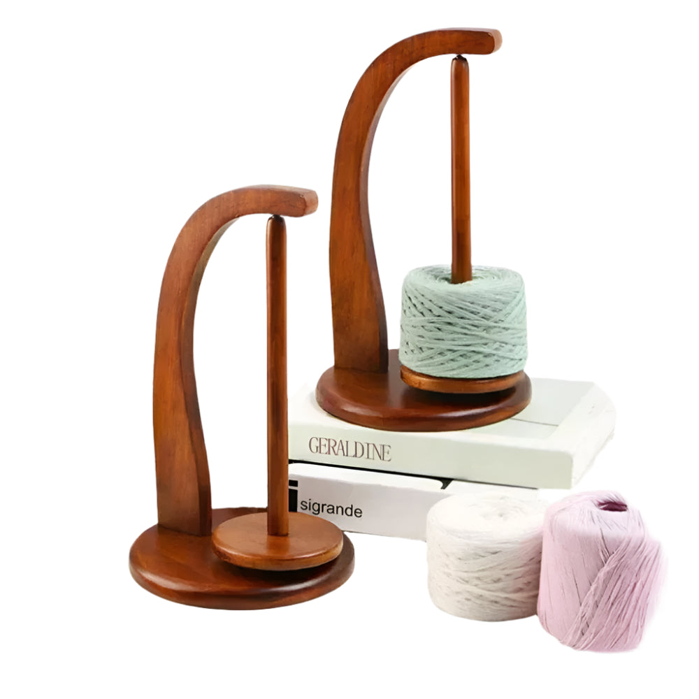 GarnSnur – Support de bobine rotatif avec base stable pour un rangement organisé de la laine