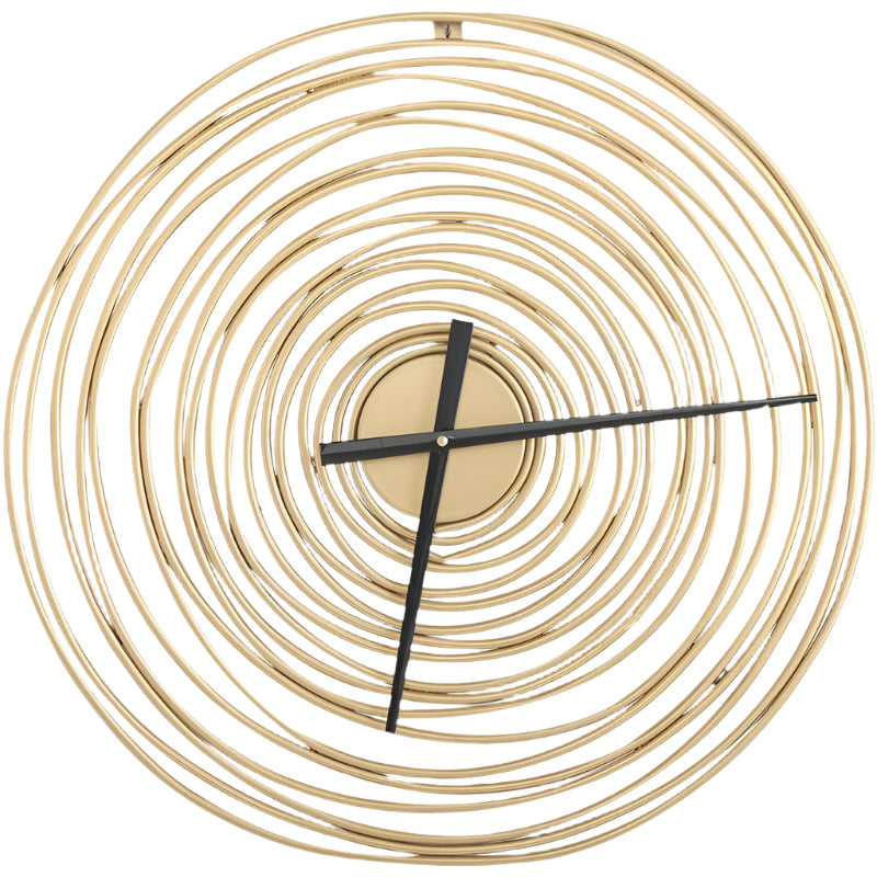 TimeCraft - Horloge Murale Classique en Or