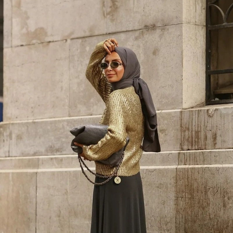 Maja - Pull classique à col rond avec manches longues pour femmes