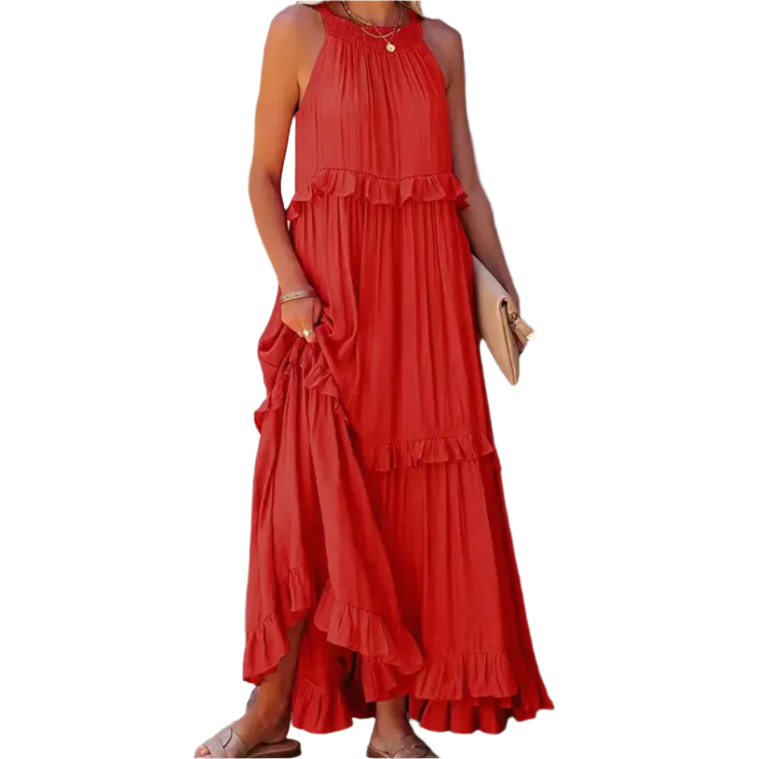 Robe Maxi Élegante pour Femmes – Silhouette A-ligne Flatteuse