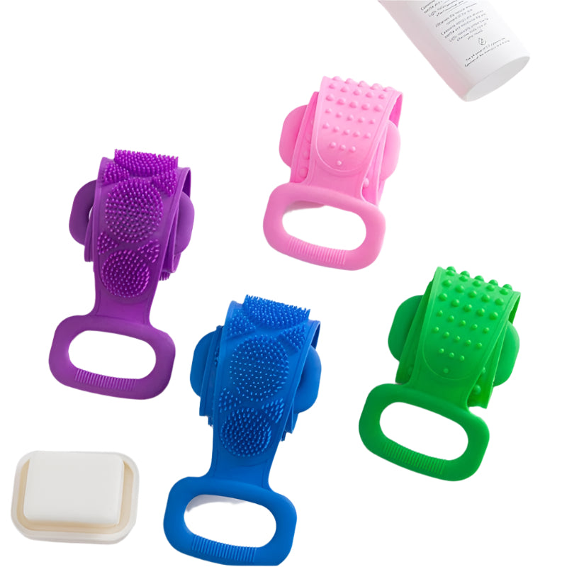 ScrubEase Gant de Bain Flexible avec Sangle pour Nettoyage en Profondeur et Douche Relaxante