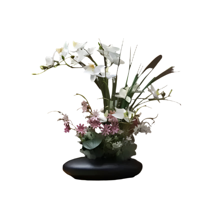 OrchidElegance - Arrangement d'orchidée artificielle dans un vase moderne