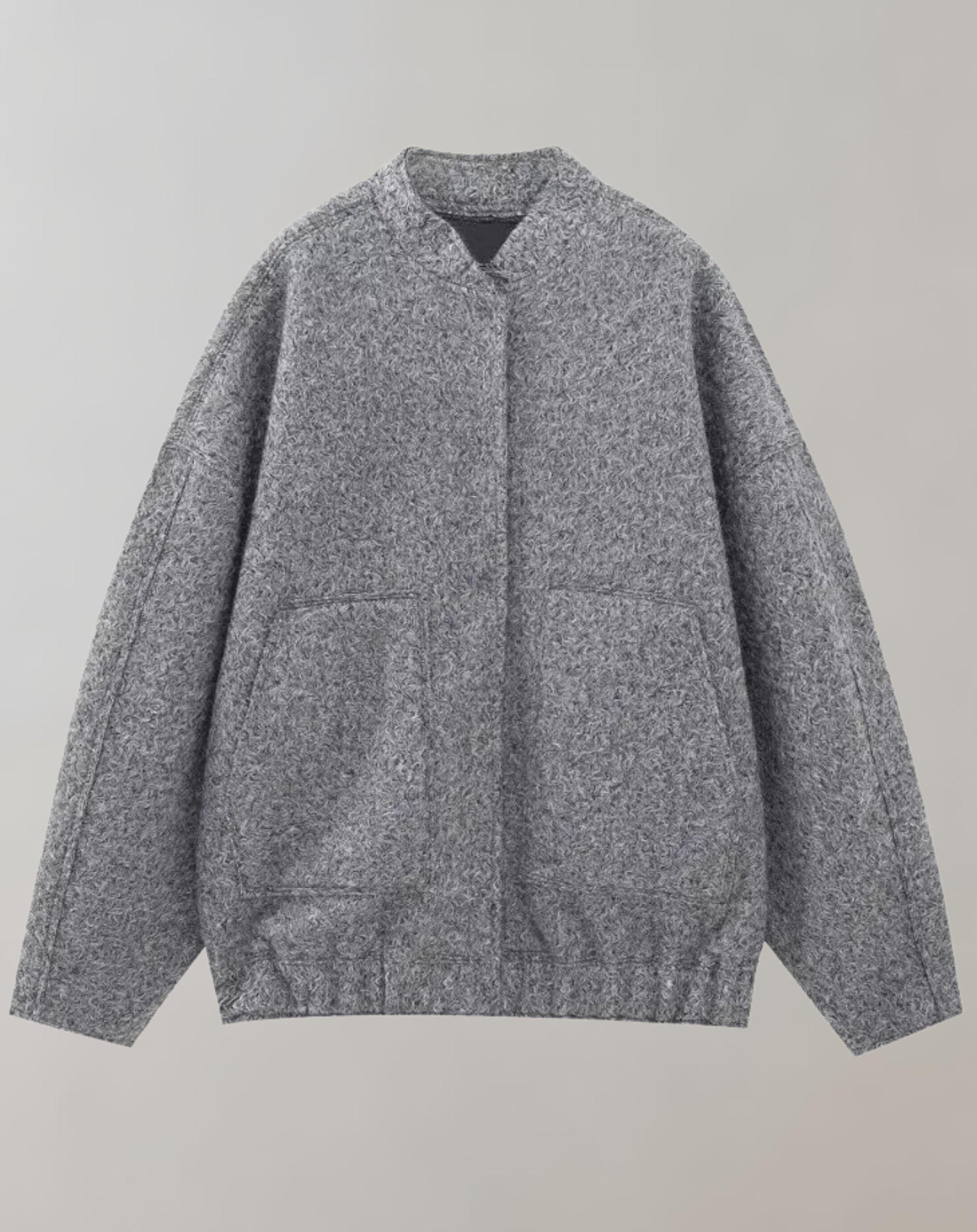 Sylvi - Veste bomber surdimensionnée avec boutons