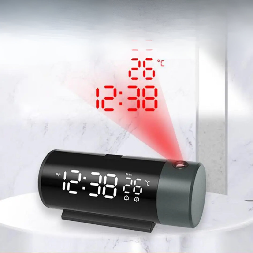 Horloge projecteur numérique LED avec thermomètre