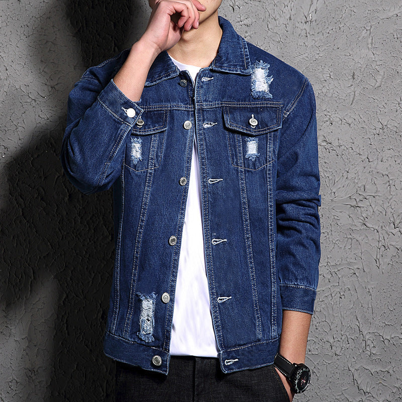 Erickson - Veste en jean avec lavage léger pour hommes