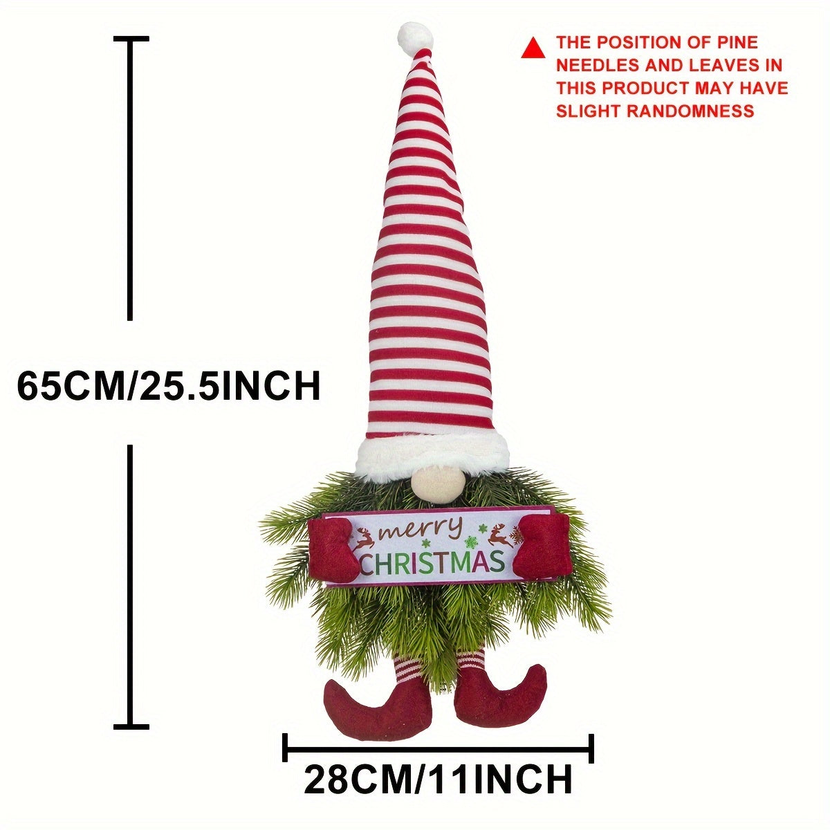 Couronne de porte de Noël Art Déco