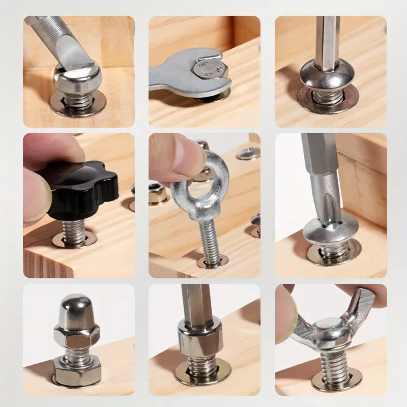 Table d'activités – Jouet Montessori interactif avec lumière LED et kit d'outils