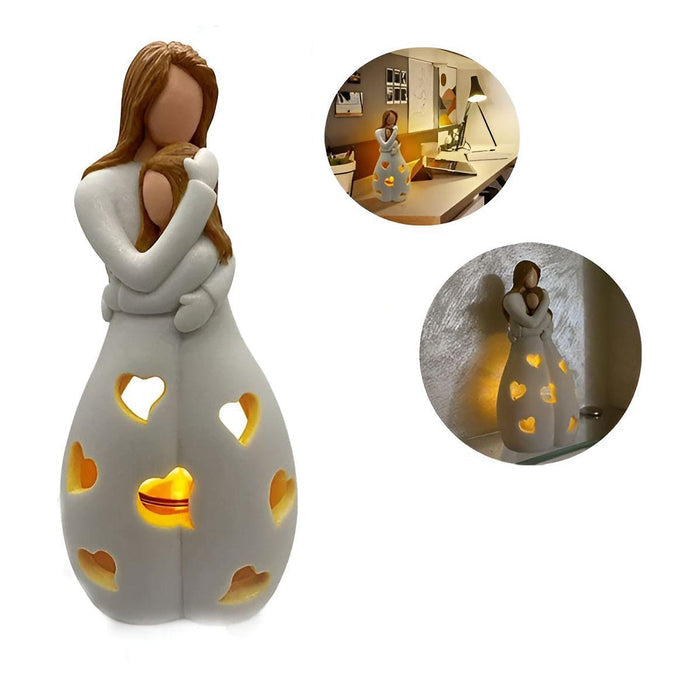 EmbraceGlow - Ornement lumineux pour mère et enfant