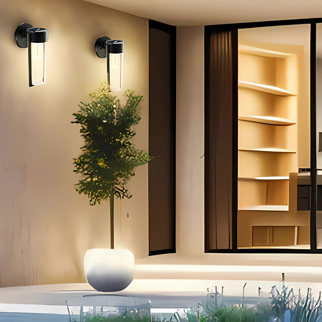 Lampe Solaire LumaVæg – Éclairage Murale Extérieur Élégant