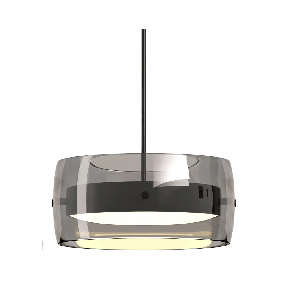 SmokeAura - Pendentif en verre fumé moderne