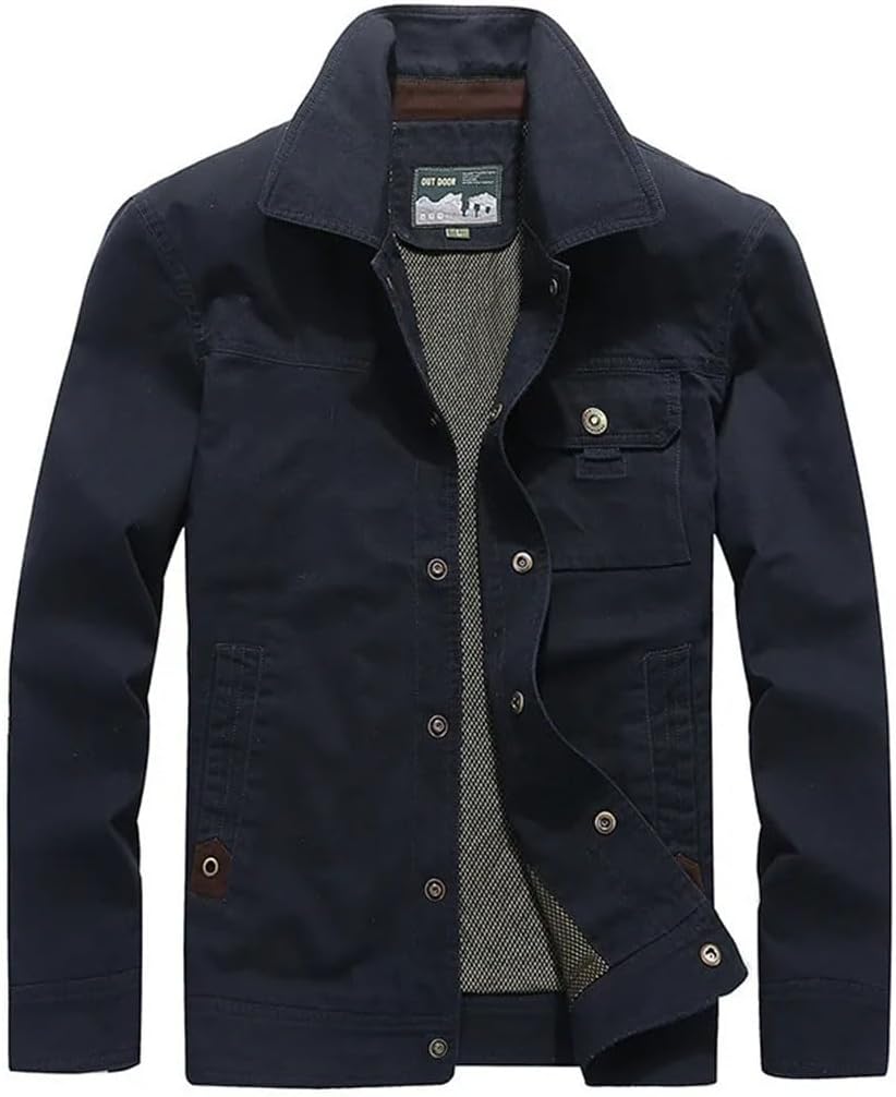 Veste Cargo Oliver - Légère et Élégante Veste en Coton avec Plusieurs Poches