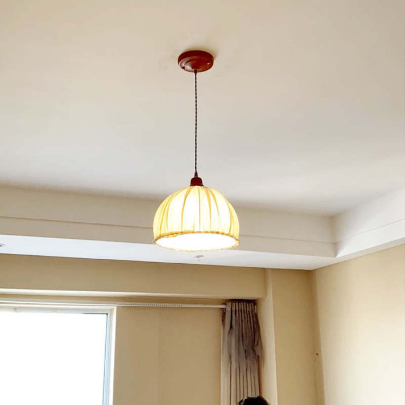 TerraBloom - Pendentif en tissu plissé