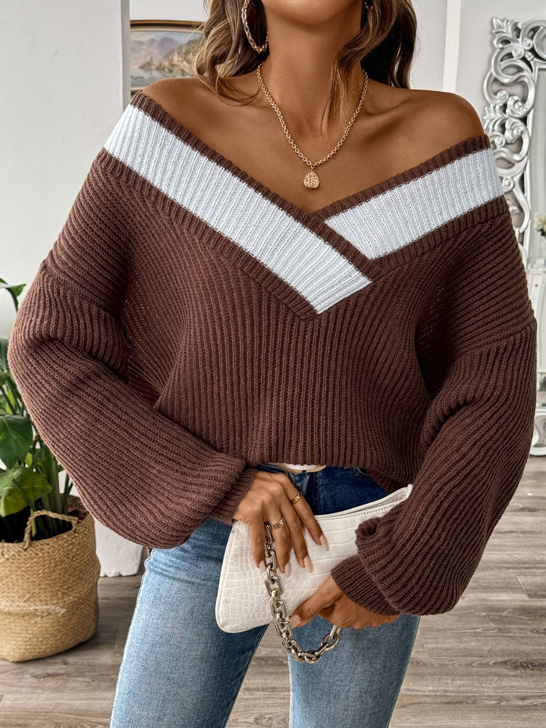 Soffie - Pull à manches longues doux et ample