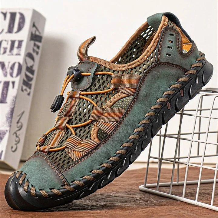 AntonTrek - Sandales robustes avec détails en mesh et coutures