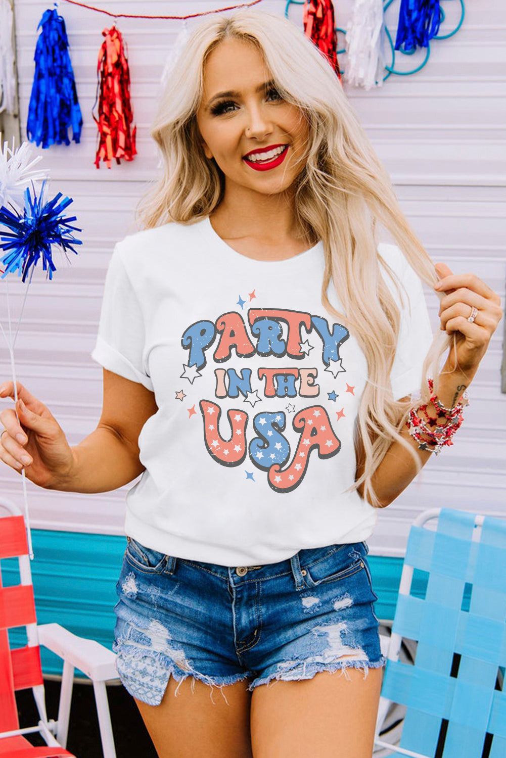 T-shirt graphique Party in the USA