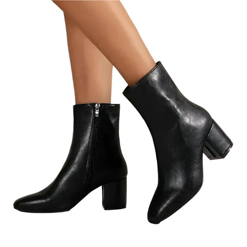 Isabel - Chic bottines à talon bloque à bout pointu