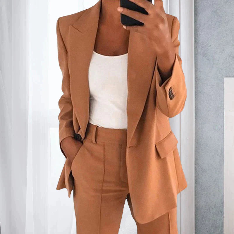 Blazer et Pantalons Emma - Ensemble Business Élégant pour un Look Affûté
