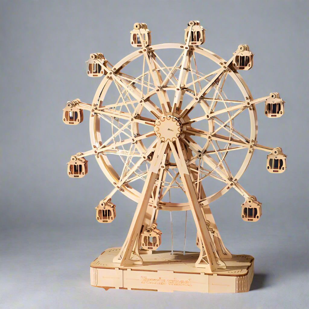 SpinCrafter - Ensemble de puzzles en bois de grande roue 3D