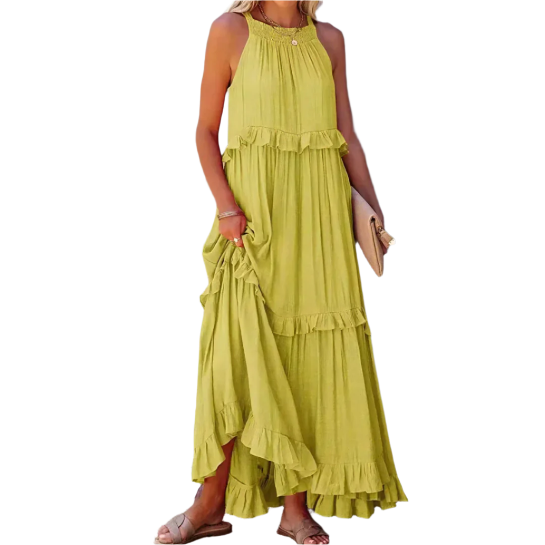 Robe Maxi Élegante pour Femmes – Silhouette A-ligne Flatteuse