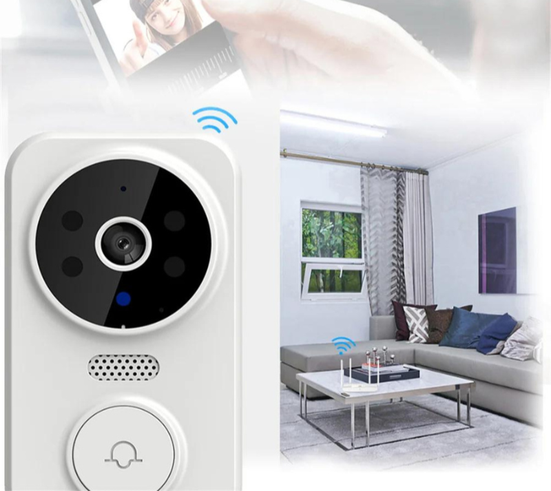 Sonnette Vidéo Sans Fil HD – Détection & Vision Nocturne