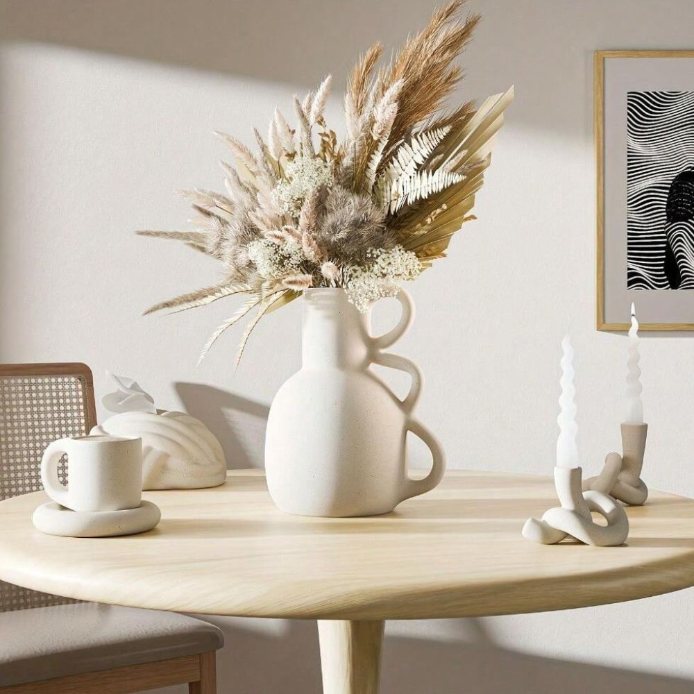 Vase en céramique Sculptura – Design sculptural élégant pour des intérieurs intemporels