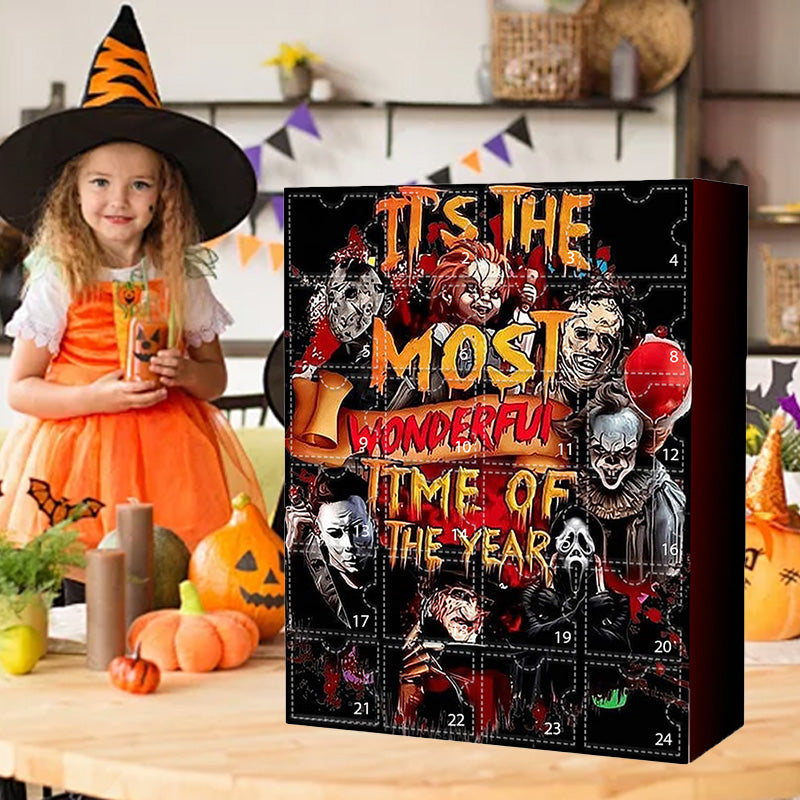 Calendrier de l'Avent des personnages de films d'horreur d'Halloween