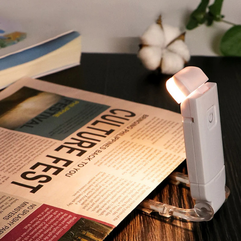 GlowClip - Lampe de lecture LED portable avec un design clip-on facile