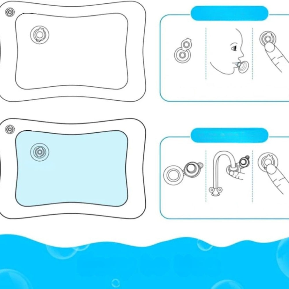 AquaPaw - Tapis de baignade gonflable pour animaux de compagnie avec jouet interactif résistant aux griffes